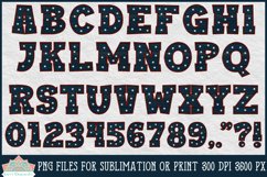 Patriotic Wood Alphabet 4th of July Sublimation Bundle