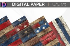 Patriotic Wood Seamless Digital Paper Product Image 1