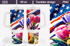 Patriotic Tumbler 40 Oz | American Flag Tumbler 40 Oz Product Image 1