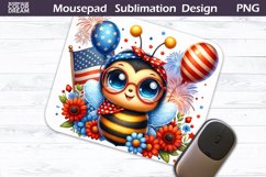 Patriotic Mouse Pad | Ghost 4th of July Mousepad Product Image 11