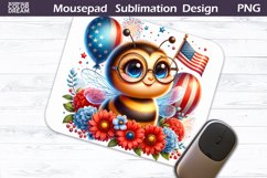 Patriotic Mouse Pad | Ghost 4th of July Mousepad Product Image 5