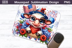 Patriotic Mouse Pad | Ghost 4th of July Mousepad Product Image 7