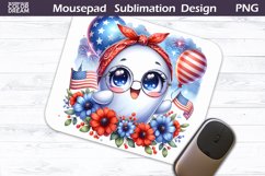 Patriotic Mouse Pad | Ghost 4th of July Mousepad Product Image 9