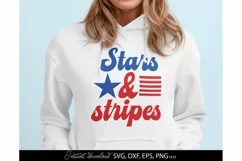 4th Of July SVG, America SVG Patriotic SVG Stars And Stripes Product Image 1