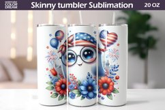 Patriotic Tumbler Sublimation | 4th Of July Tumbler Product Image 1