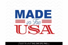4th Of July SVG, America SVG, Patriotic SVG, Made In USA PNG Product Image 2