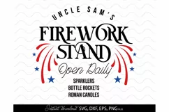 4th Of July SVG, America SVG, Patriotic SVG, Firework Stand Product Image 2