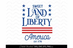4th Of July SVG, America SVG, Patriotic SVG, Land Of Liberty Product Image 2