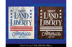 4th Of July SVG, America SVG, Patriotic SVG, Land Of Liberty Product Image 1