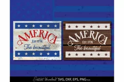 4th Of July SVG, America SVG, Patriotic SVG, Farmhouse Sign Product Image 1
