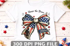 USA 250th Anniversary PNG, Patriotic coquette bow png Product Image 1