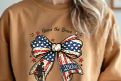 USA 250th Anniversary PNG, Patriotic coquette bow png Product Image 5