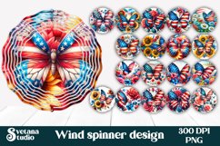 Butterfly flower wind spinner | Wind spinner bundle Product Image 6