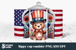 Patriotic sippy cup wrap | Patriotic kids tumbler bundle Product Image 5