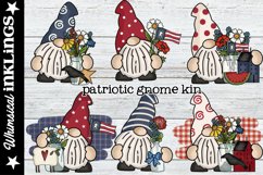 Patriotic Gnome Kin Sublimation Clipart Product Image 1