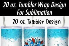 Patriotic Sunflower 20 oz Tumbler Sublimation | God Bless Product Image 2