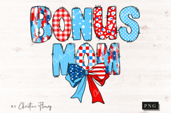 Coquette 4th Of July Bonus Mom PNG | 4th Of July PNG Product Image 1
