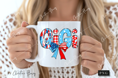 Coquette 4th Of July Gigi PNG | 4th Of July PNG Product Image 2