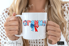 Coquette 4th Of July Grammy PNG | 4th Of July PNG Product Image 2