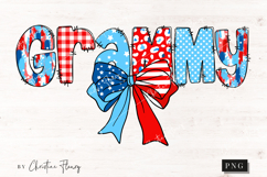 Coquette 4th Of July Grammy PNG | 4th Of July PNG Product Image 1