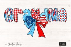 Coquette 4th Of July Grandma PNG | 4th Of July PNG Product Image 1