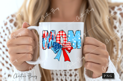 Coquette 4th Of July Mom PNG | 4th Of July PNG Product Image 2