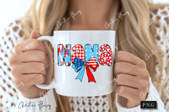 Coquette 4th Of July Nana PNG | 4th Of July PNG Product Image 2