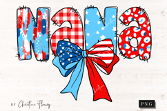 Coquette 4th Of July Nana PNG | 4th Of July PNG Product Image 1