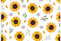 Sunflower digital paper. Sublimation. Sunflower patterns Product Image 5