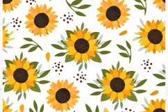 Sunflower digital paper. Sublimation. Sunflower patterns Product Image 3