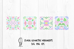 floral geometric ornaments Product Image 1