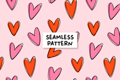 Hearts seamless pattern. Hearts background. Vector pattern Product Image 1
