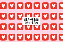 San Valentine pattern. Love background. Love pattern. Product Image 1