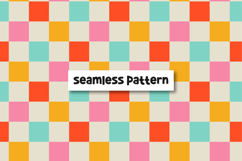 Retro pattern. Chess board pattern. Repeat pattern Product Image 1