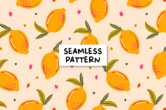 Lemon Pattern. Lemon digital paper Product Image 1