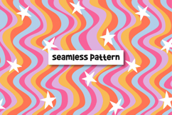 Patrón groovy. Groovy background. Retro seamless pattern Product Image 1