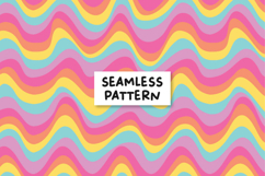 Groovy seamless pattern. Wavy pattern. Retro pattern Product Image 1