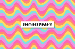 Groovy seamless pattern. Wavy pattern. Retro pattern Product Image 1