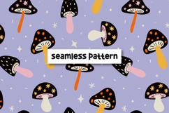 Mushroom seamless pattern. Handdrawn pattern Product Image 1
