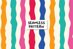 Stripes pattern. Groovy seamless pattern. Product Image 1