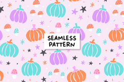 Groovy halloween pattern. Pumpkin seamless pattern. Product Image 1