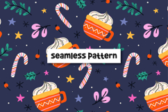 Christmas seamless pattern. Christmas digital paper. Winter Product Image 1