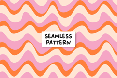 Wavy retro pattern. Retro seamless pattern. Waves pattern Product Image 1