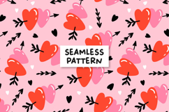 Love seamless pattern. San valentines pattern. Heart pattern Product Image 1