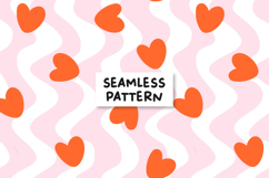 Hearts seamless pattern. San valentines pattern Product Image 1