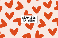 Hearts seamless pattern. Love seamless pattern Product Image 1