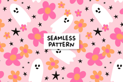 Groovy halloween pattern. Halloween seamless pattern Product Image 1