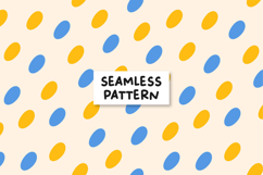 Dots pattern. Dots background. Yellow background. Dots print Product Image 1