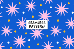Stars seamless pattern. Stars digital paper Product Image 1