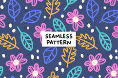 Floral seamless pattern. Doodle floral pattern. Floral print Product Image 1